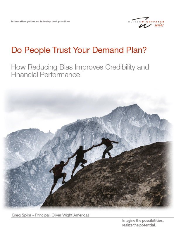 Do people trust your demand plan? How reducing bias improves credibility and financial performance