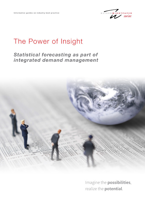 The Power of Insight - Statistical forecasting as part of integrated demand management