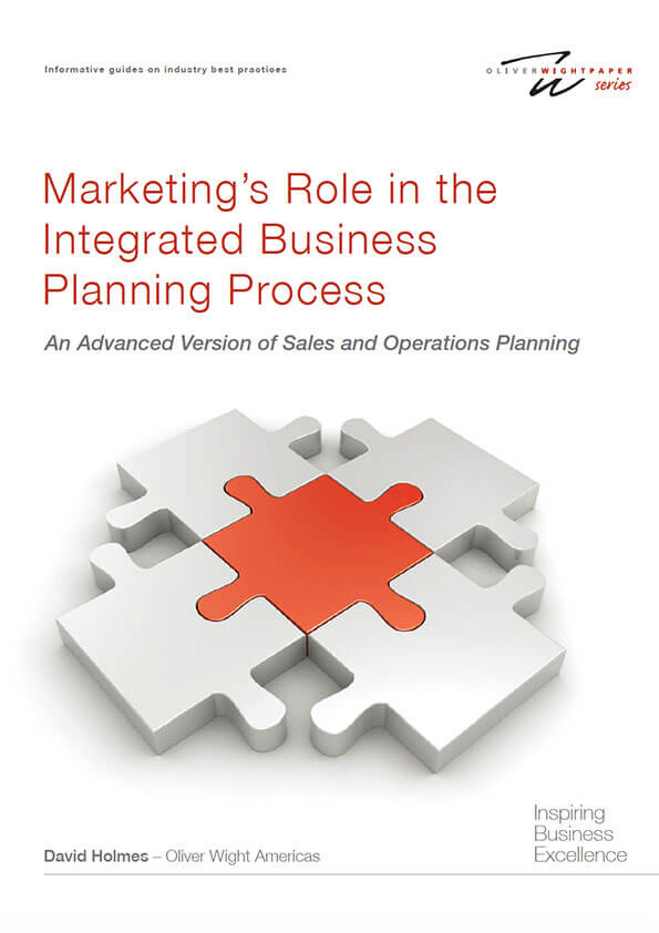 Marketing's Role in the Integrated Business Planning Process